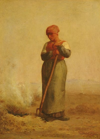 Il bruciatore di stoppie da Jean Francois Millet